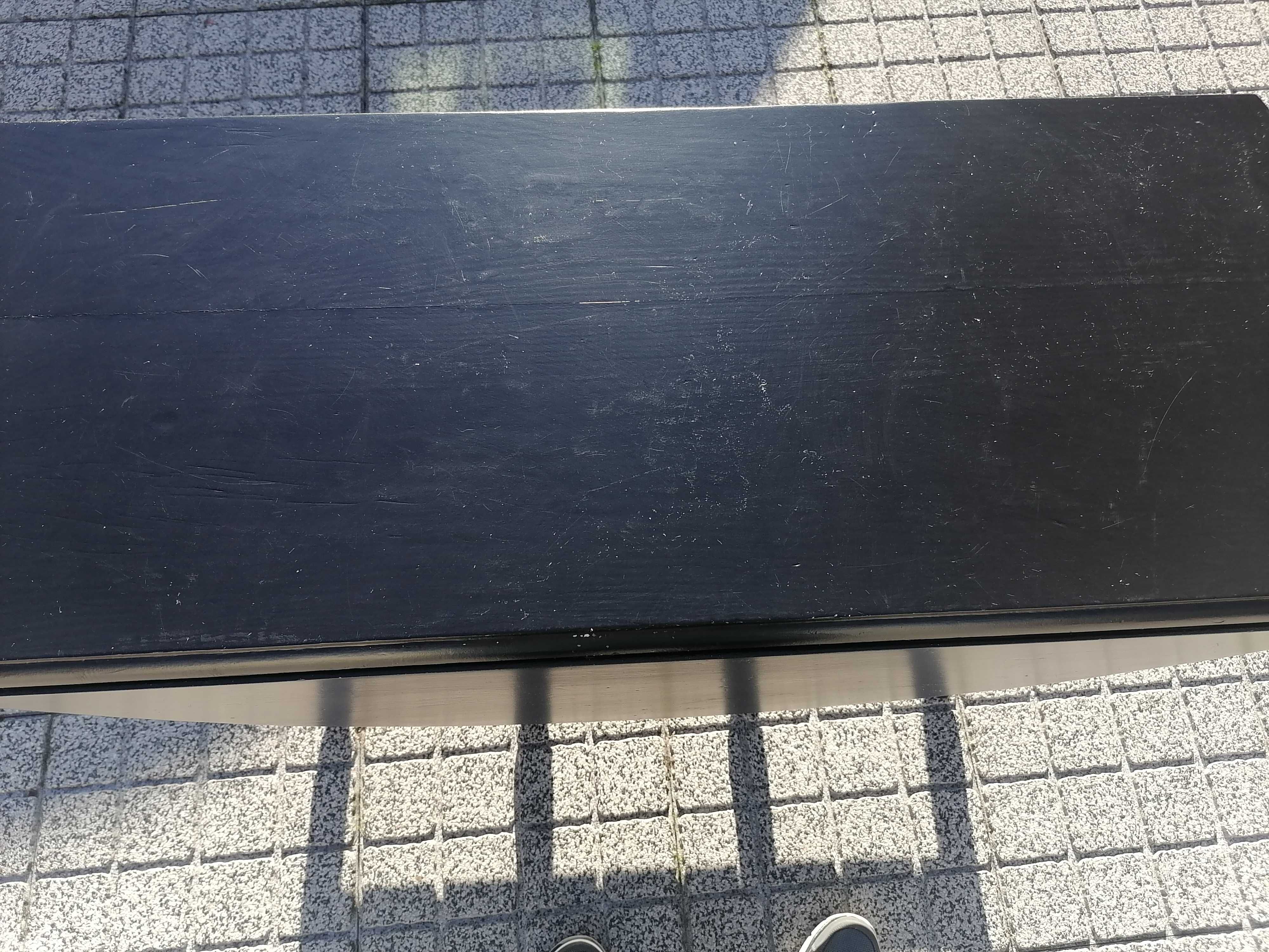 Mesa de Abas Lacada a Preto "Estilo Holandês"