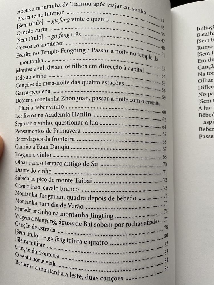 Poemas, de Li Bai PORTES GRÁTIS