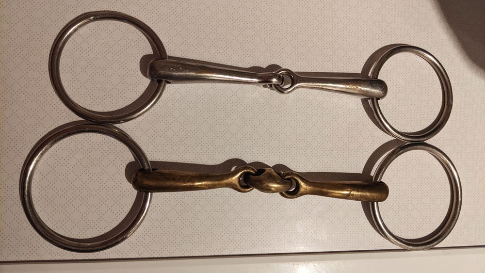 wędzidła 2 szt 14 i 15cm !