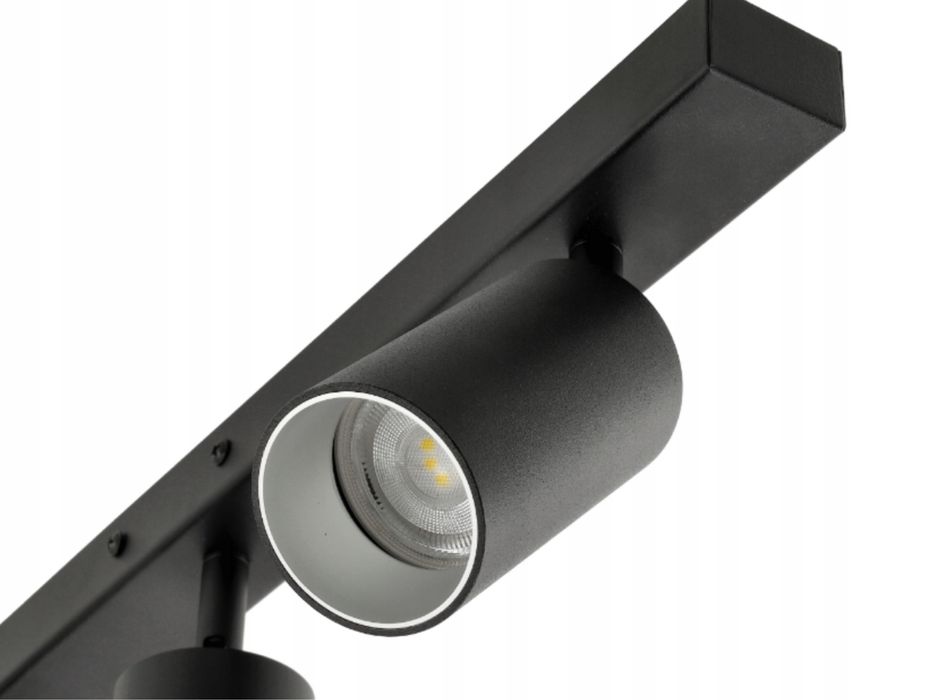 Lampa sufitowa VIKI SILVER 8xGU10 czarna