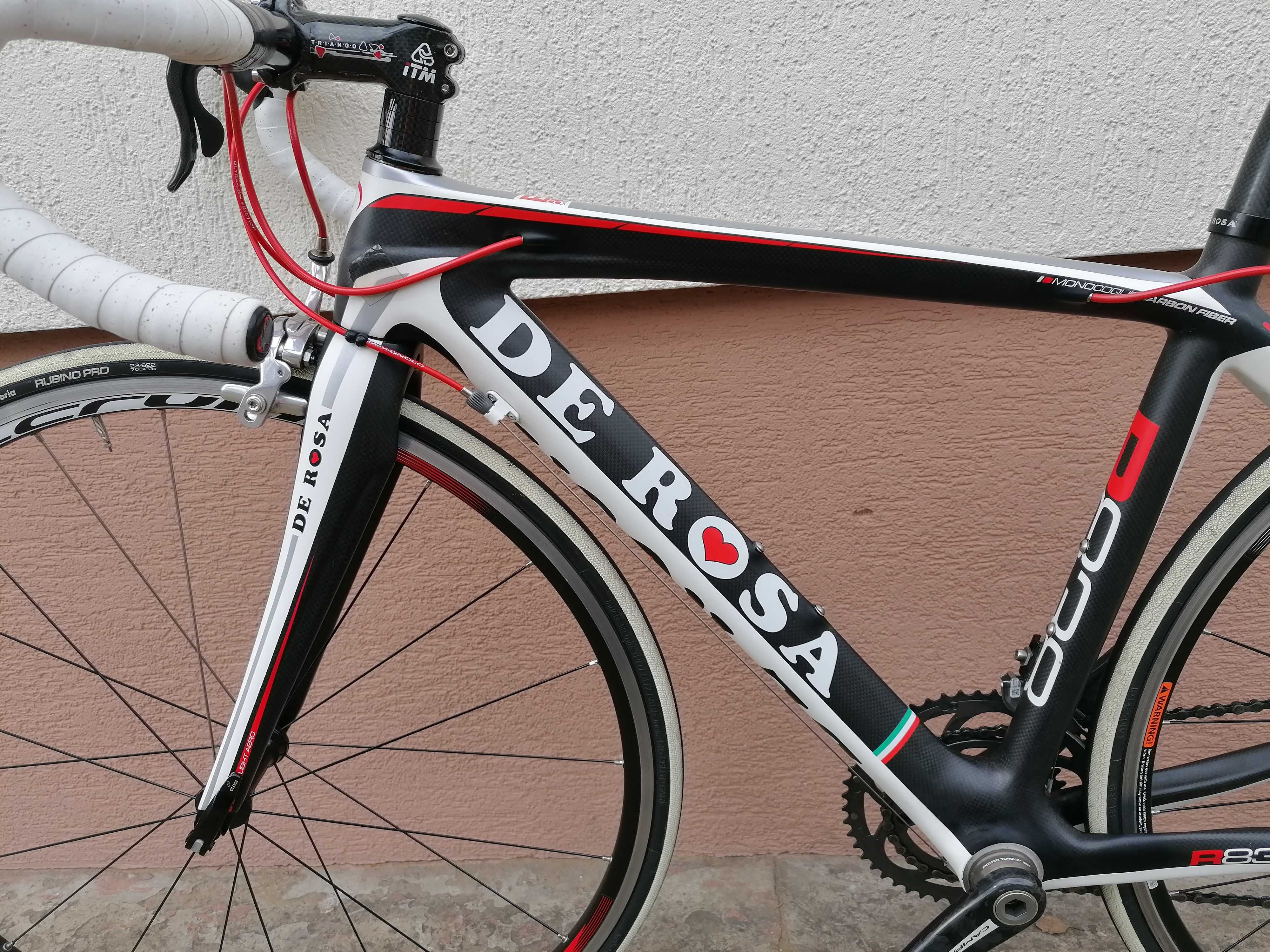 WYPRZEDAŻ - rower szosowy De Rosa, full carbon, Athena 11s