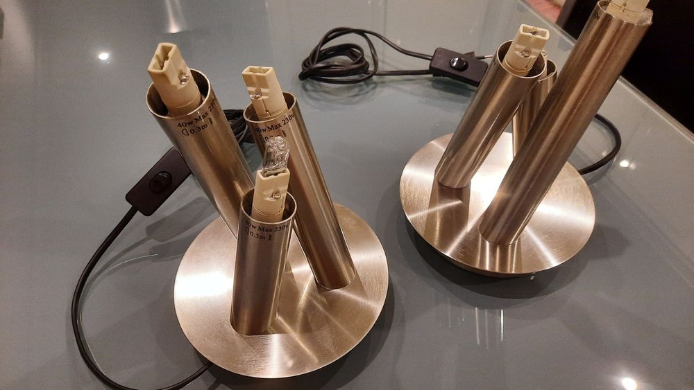 Candeeiros mesa cabeleireiro em aço inox