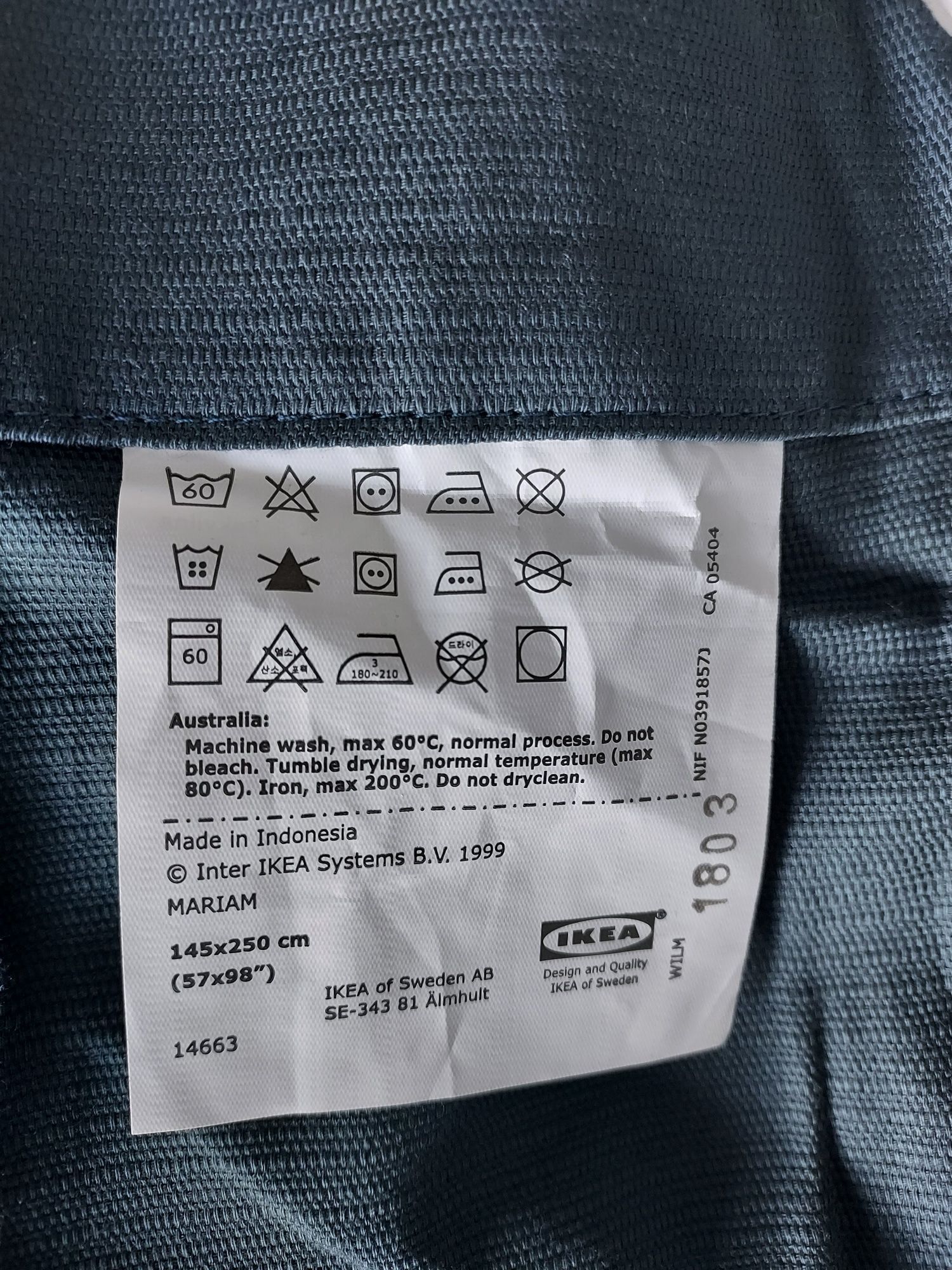 Ikea zasłony na przelotkach 145/250
