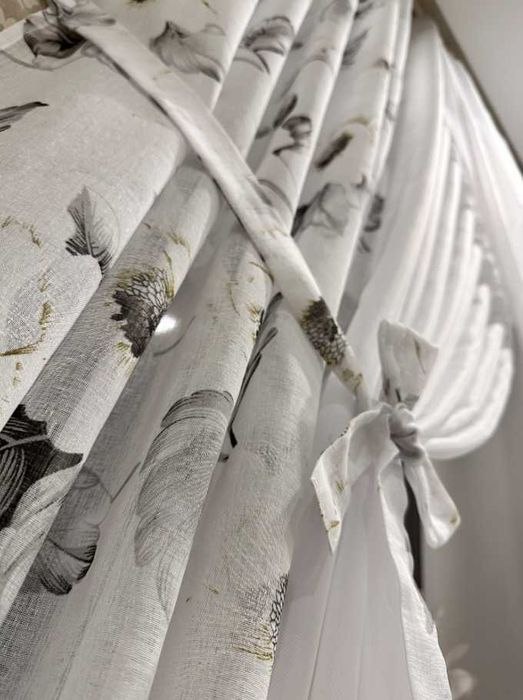 гарні яскраві штори батист шифон, тюль