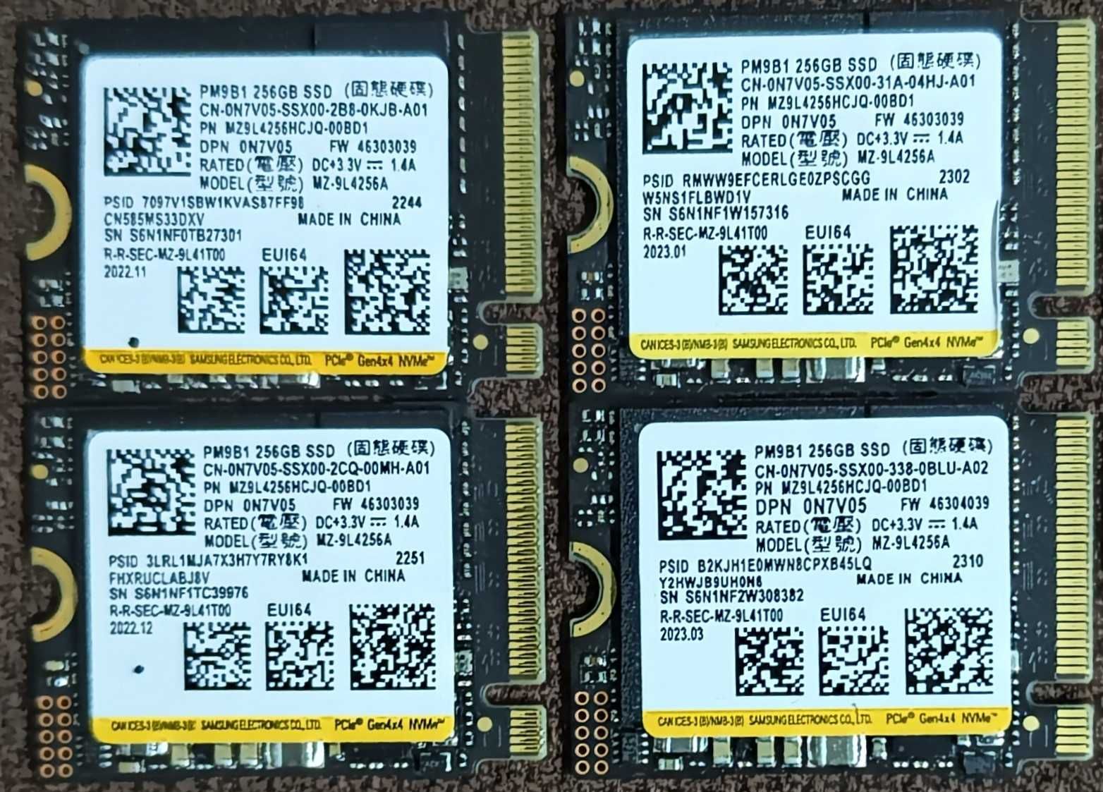 SSD M2 NVME/SATA3 256-512-1000GB