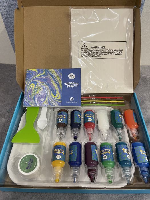 Marbling paint набор для творчества, рисование на воде!