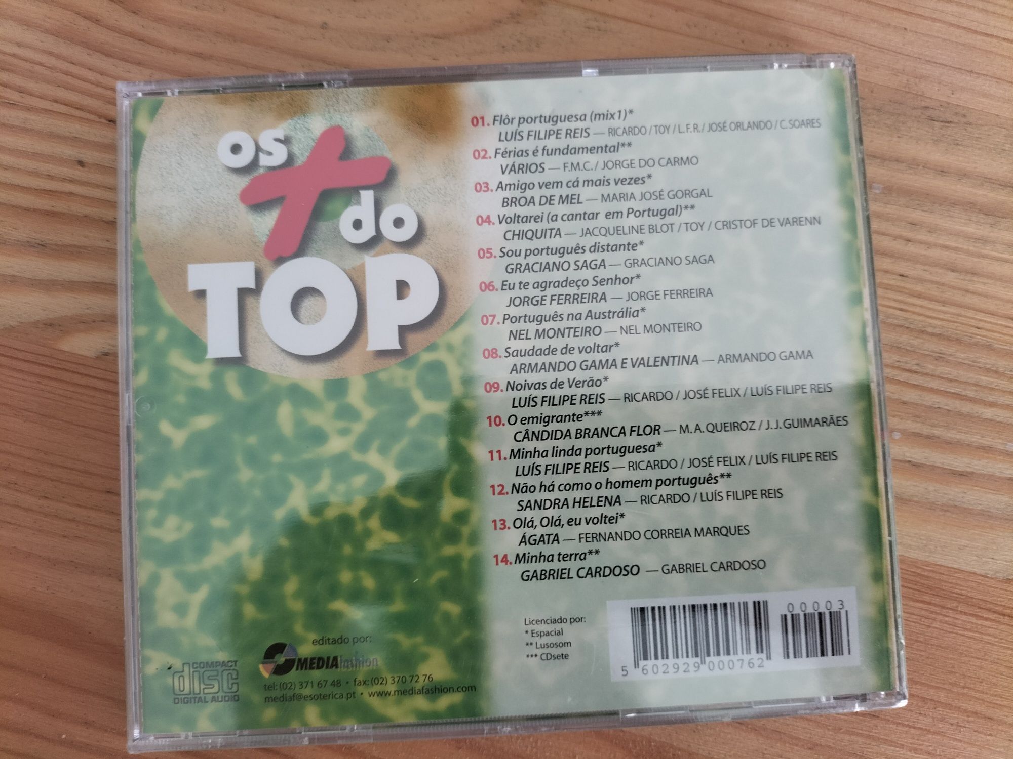 Cd's coleção - Os + do top