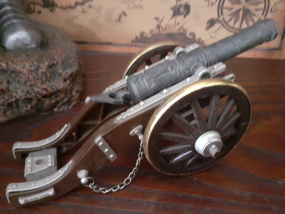 2 Replica Canhão Louis XIV 1643 Mapa decorativo Coleção