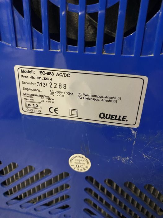 Chłodziarka turystyczna 12/230V