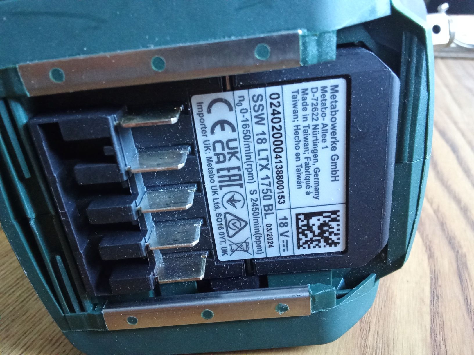 Metabo SSW 18 LTX 1750 BL 3/4 akumulatorowy klucz udarowy nowy orygina