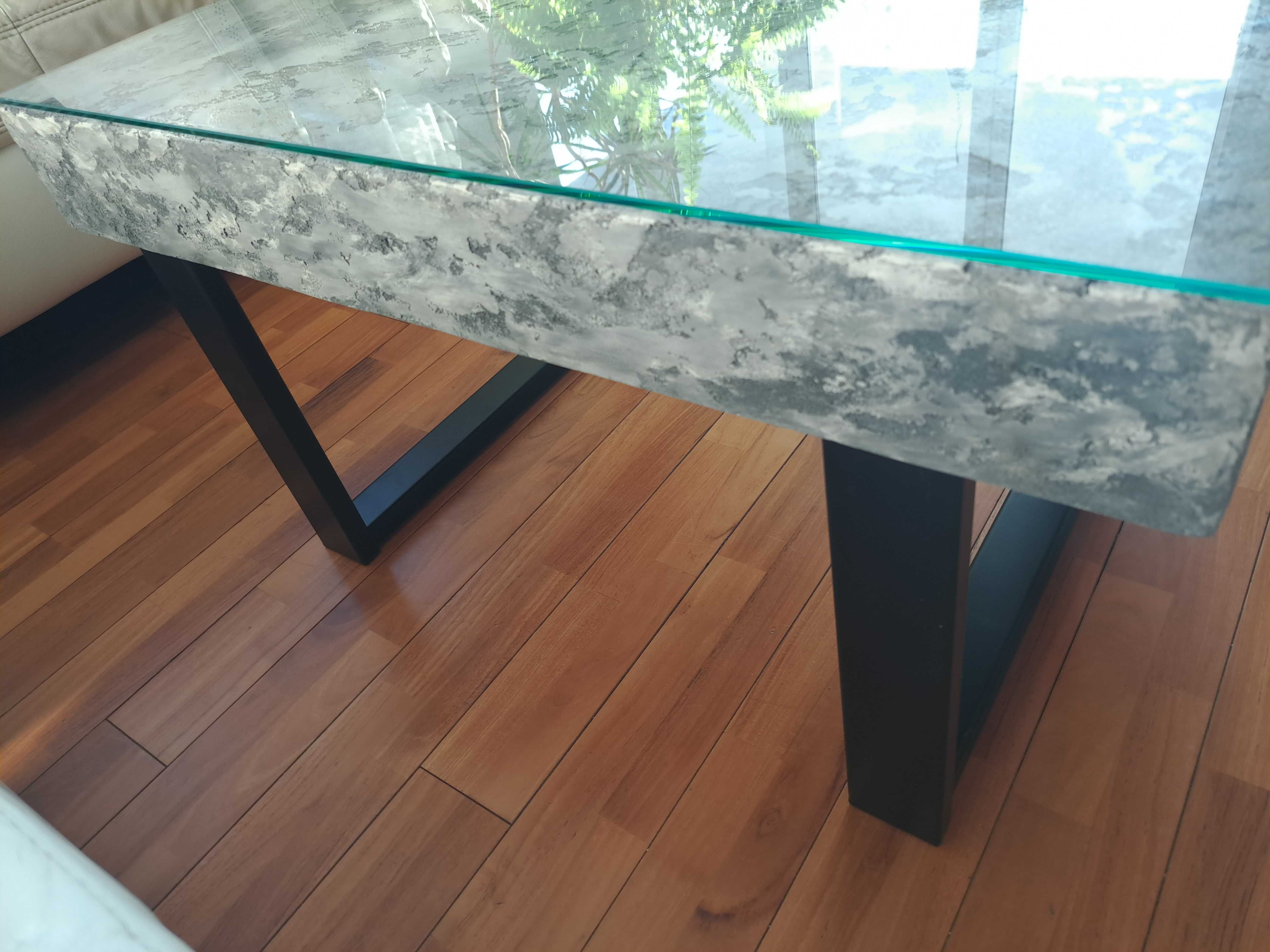 Stolik kawowy BETON 75x45 Loft beton architektoniczny