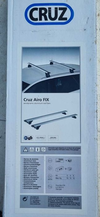 Megane 4 bagażnik dachowy Cruz Airo FIX 108 cm srebrne 925-701
