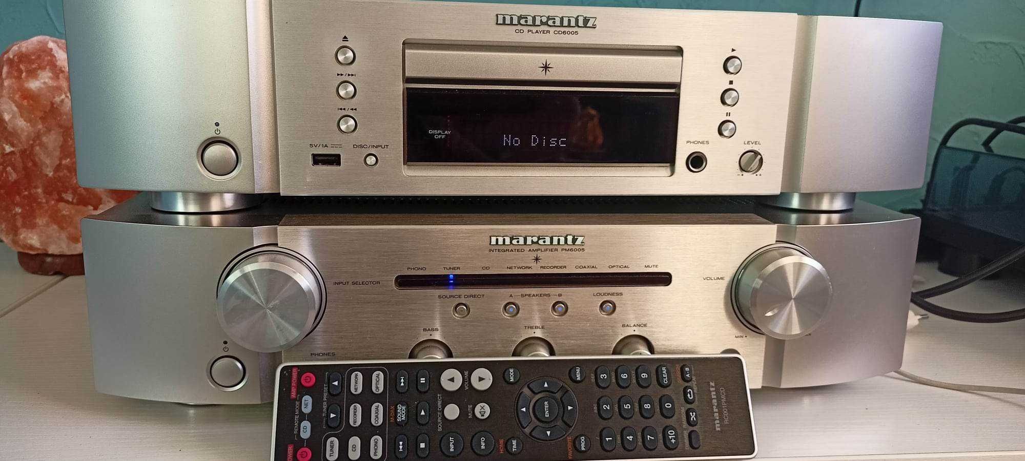 Wzmacniacz i Cd Marantz 6005.