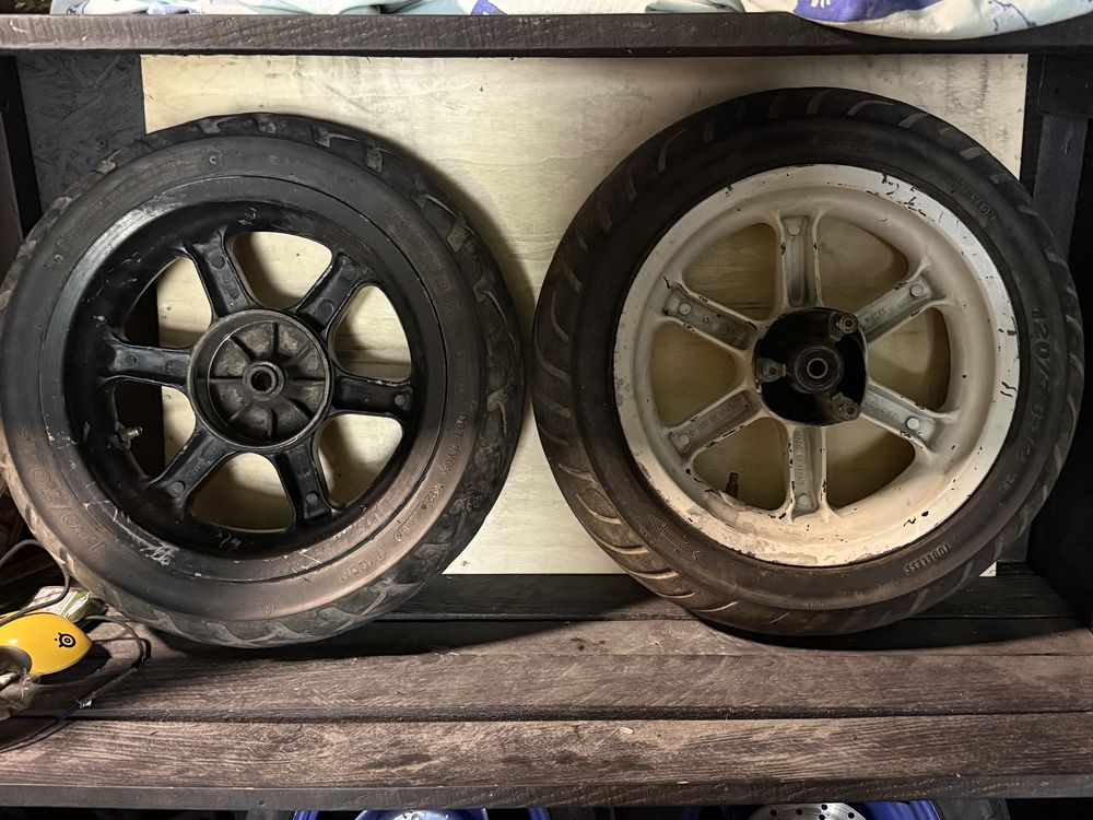 колеса 12 на aerox, jog r, benelli, 18 шліцов