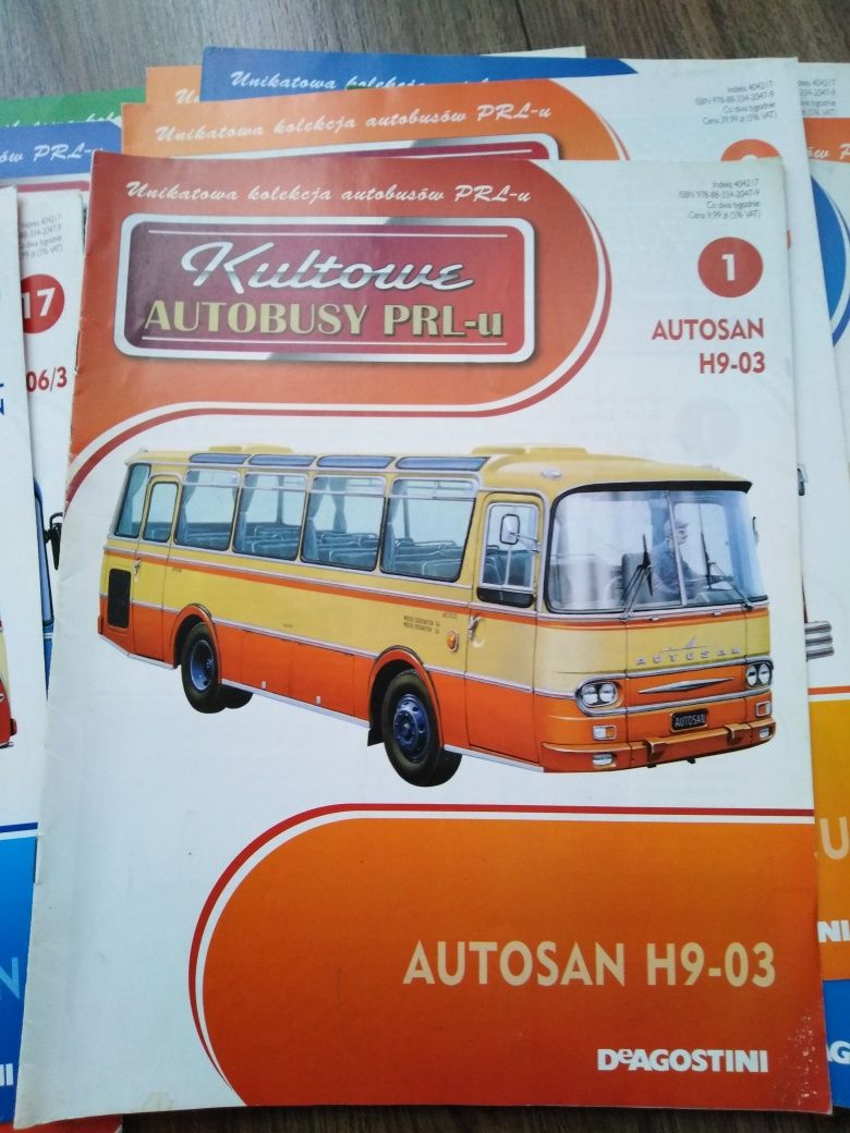 Zestaw gazetek Autobusy PRL