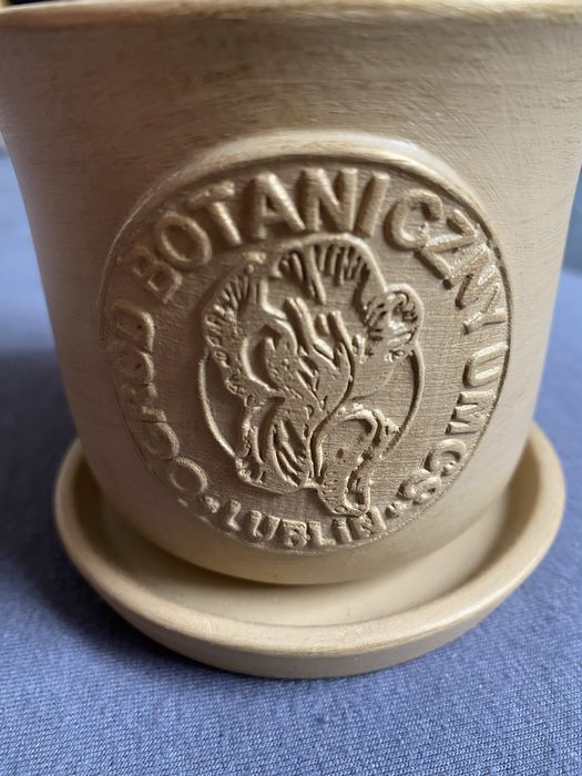 Mała ceramiczna doniczka ozdobna Ogród Botaniczny UMCS Lublin