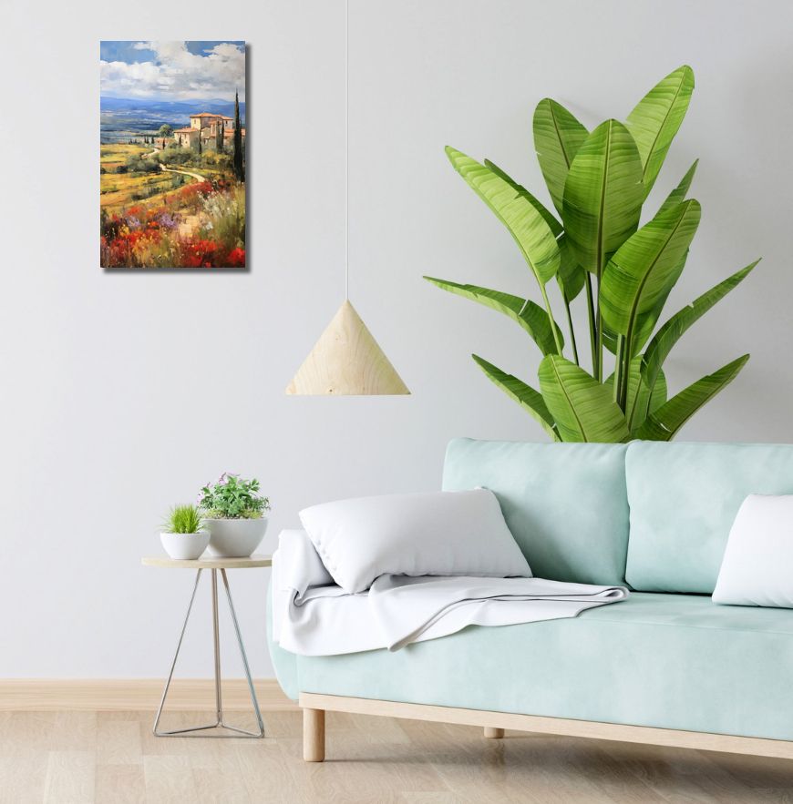 Obraz 30x50cm Toskańskie Poranne Widoki