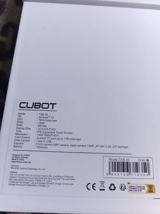 Tablet Cubot TAB40 16/128gb SIM gwarancja okazja !!!