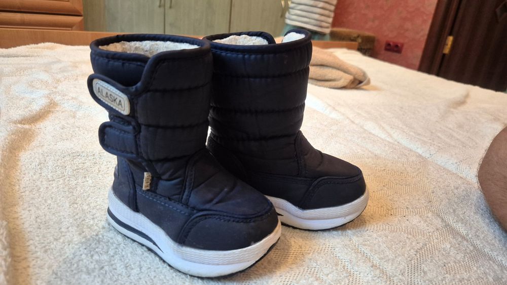 Дитячі дутики Alaska, чобітки зимові осінь весна.