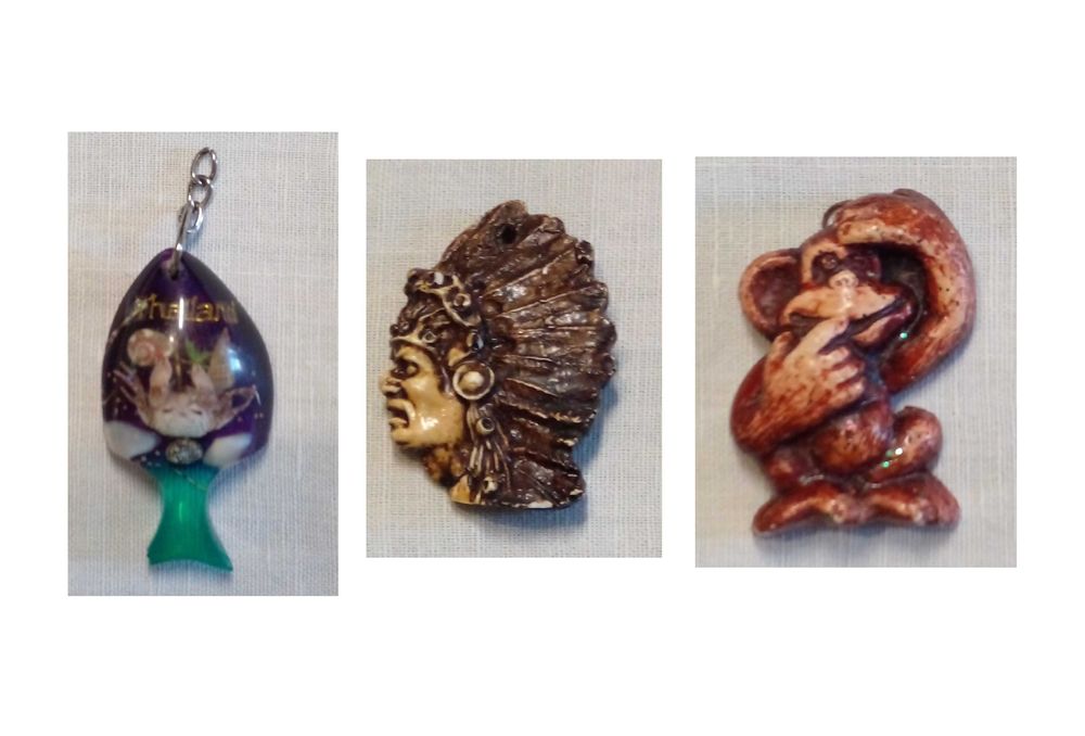 Брелок, подвеска, сувенир, кулон, медальон - 3 шт
