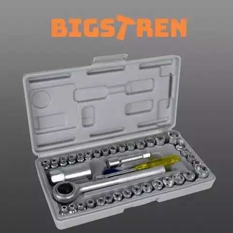 Zestaw kluczy nasadowych- 40szt. Bigstren