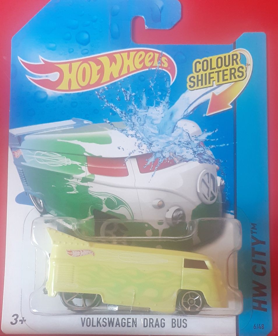 Volkswagen drag bus (muda de cor se colocar água sobre a miniatura)