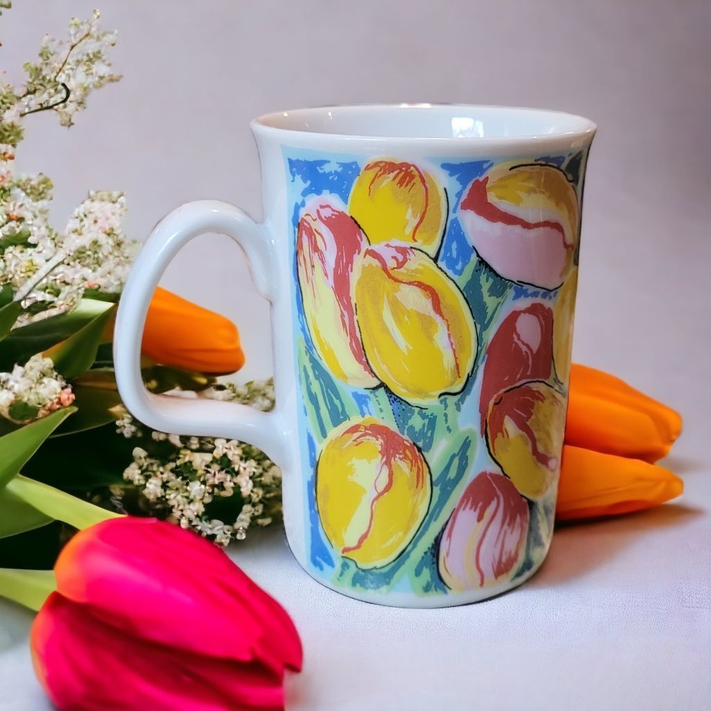 Kubek ceramiczny Chodzież tulipany