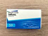 Soczewki SOFLENS Bausch&Lomb miesięczne MOC -6 data ważności 11/2028