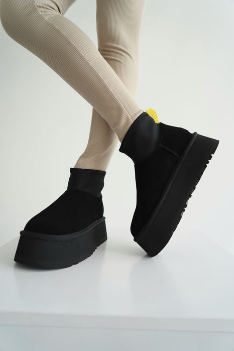 UGG Classic Mini Dipper Black  Grey  Dipper Угги Угі Platform