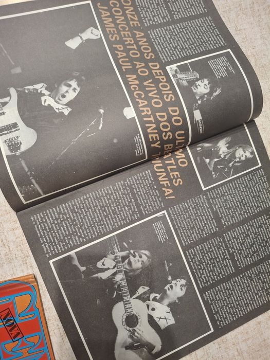 Revista gente 1977 art sullivan com poster e beatles