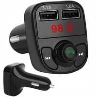 Transmiter FM BLUETOOTH SD MP3 Ładowarka 2 x USB