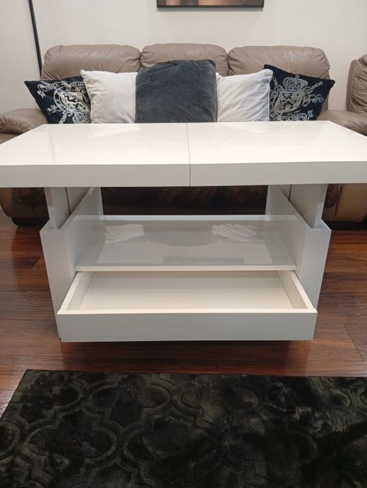 Ławostół rozkładany i podnoszony z szufladą