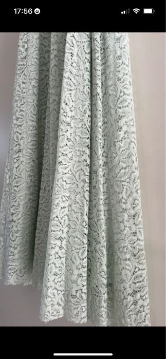 Vestido de verão com renda da H&M, tamanho S (mais para S/M)