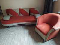 Komplet wypoczynkowy sofa i fotel