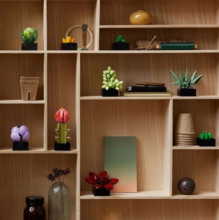 Nowe Klocki Botanicals zestaw 2 bukiet polnych kwiatów kaktusy komplet