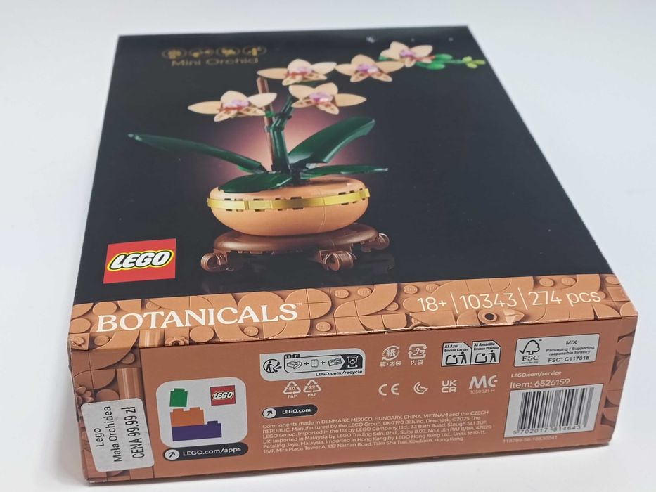 Lego Botanicals 10343 Mała Oorchidea Mini Orchid 881/10/25s