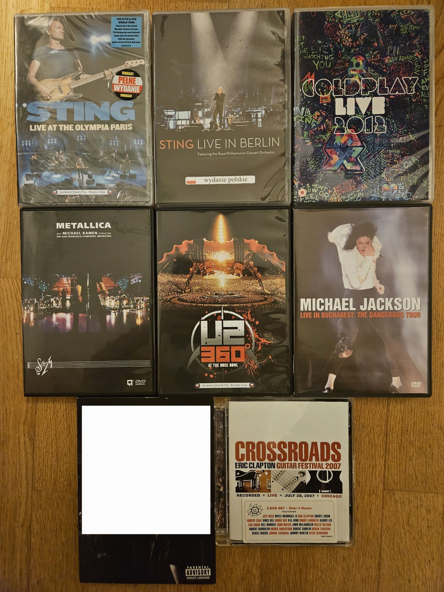 Koncerty DVD (Jackson, Sting, Coldplay, U2, Metallica i inne)