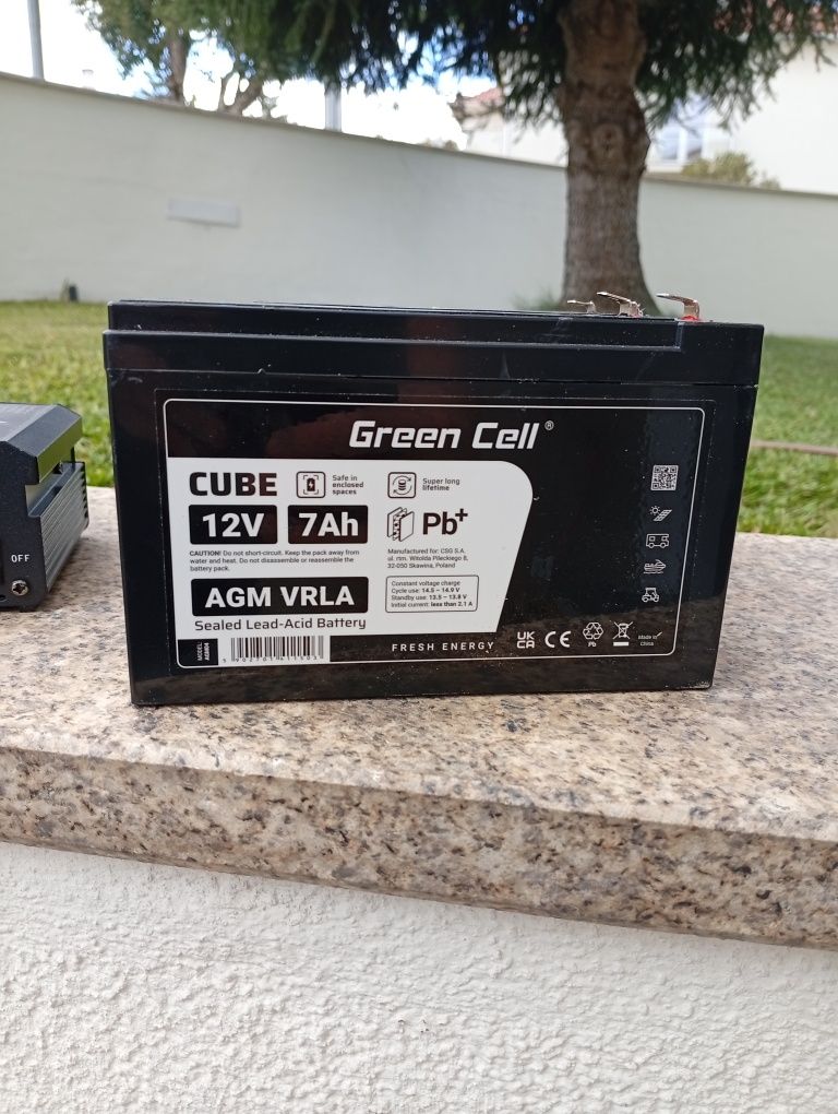 Inversor 12v 200w + baterias chumbo