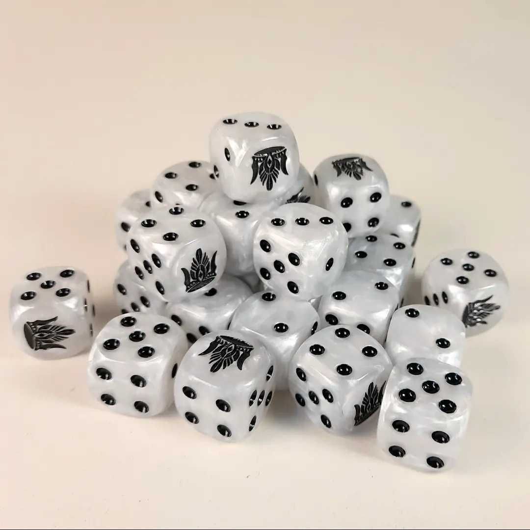 8 x mesbg lotr custom dice set, crown, kostki D6