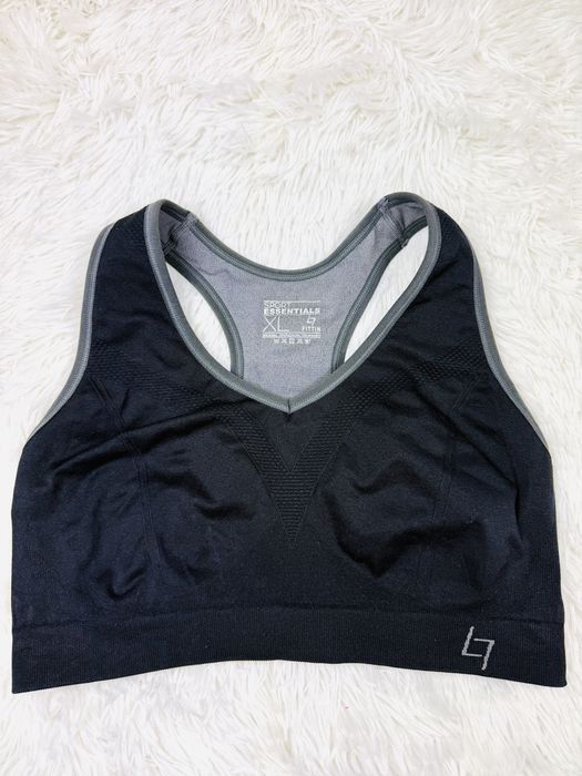 Biustonosz sportowy miękki XL 42 czarny