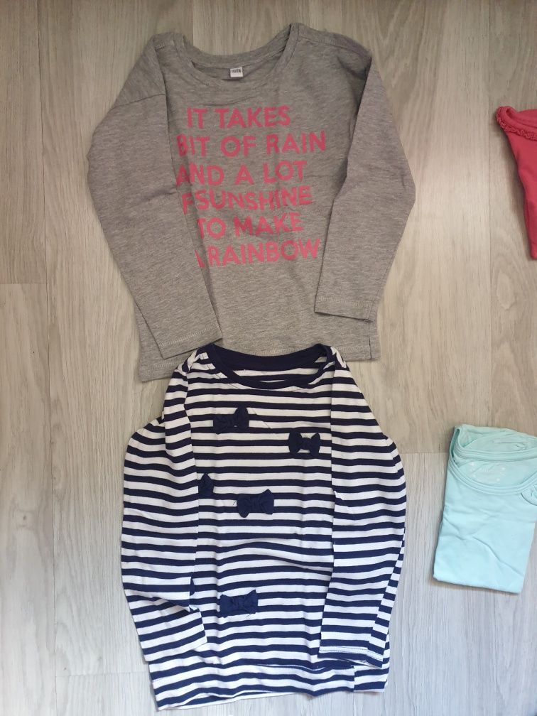 Zestaw koszulek , bluza roz.116 primark