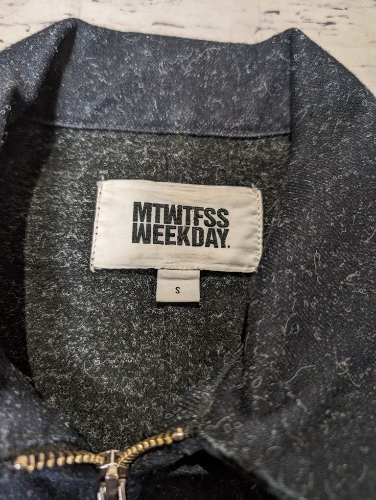 Szara kurtka jeansowa Mtwtfss Weekday multi denim jacket