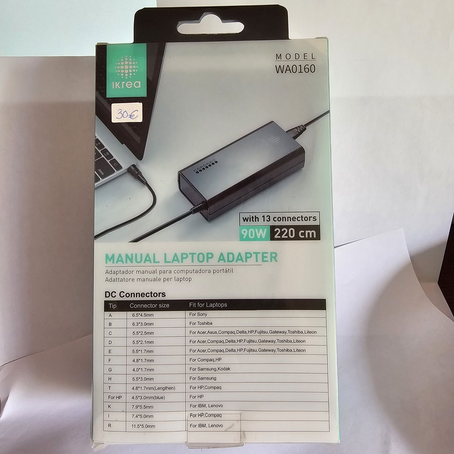 Carregador universal 13 conectores 90w