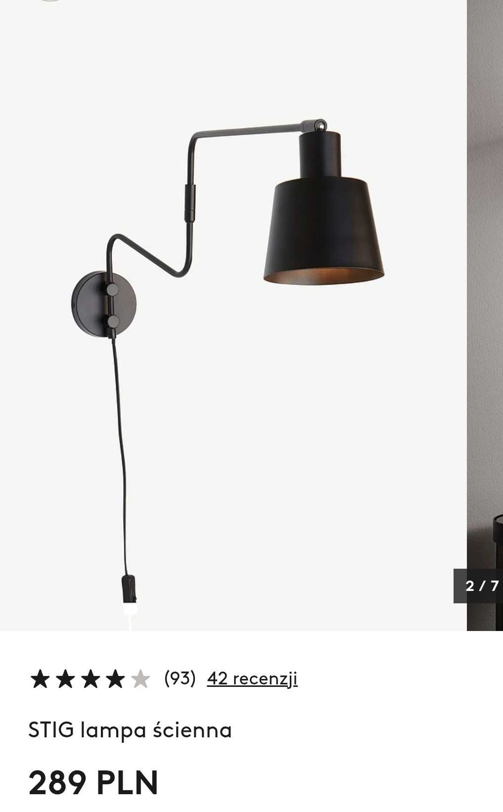 STIG lampa ścienna (Jotex)
