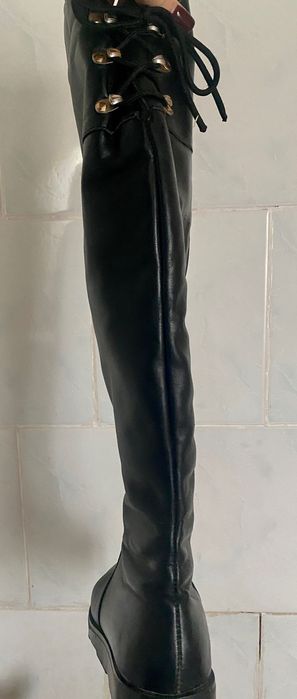 Продам шкіряні ботфорти 38р.