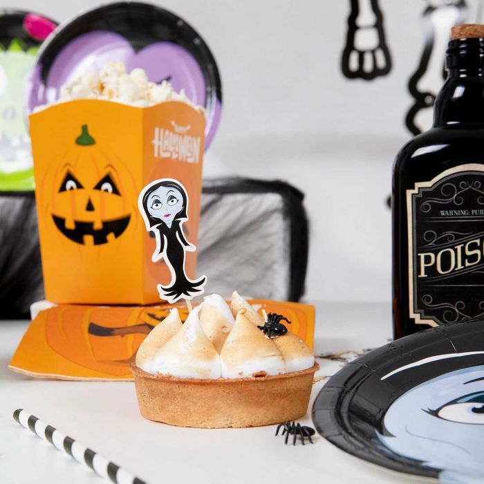 Dekoracje do muffinek toppery na tort "HALLOWEEN MONSTERS" 1opak/7szt.