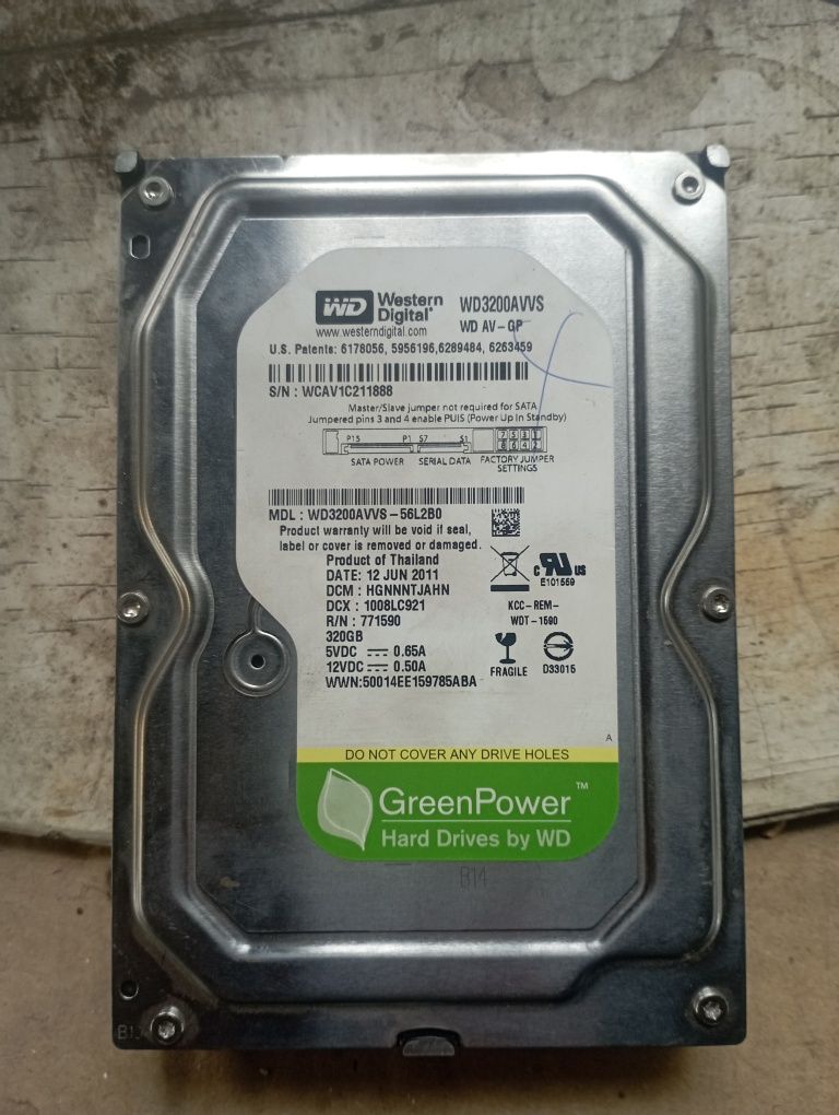 Жорсткий диск WD3200AVVS