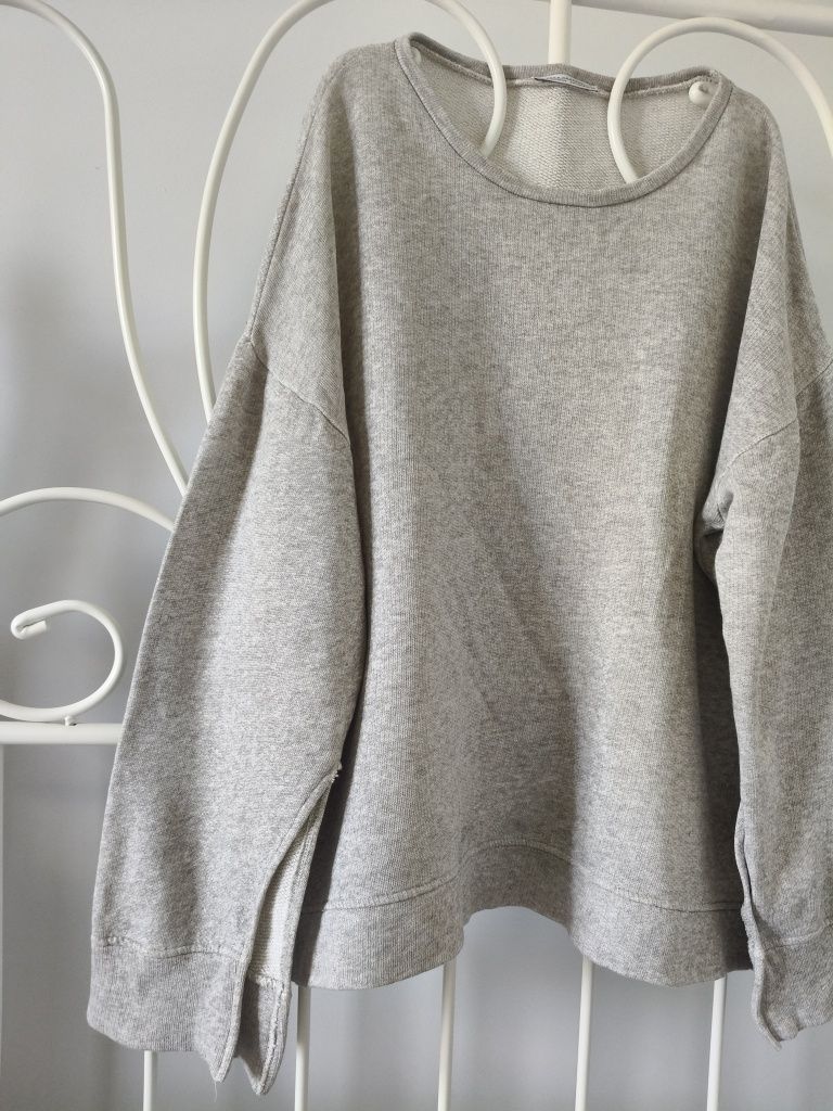Zara szara bluza dres oversized M