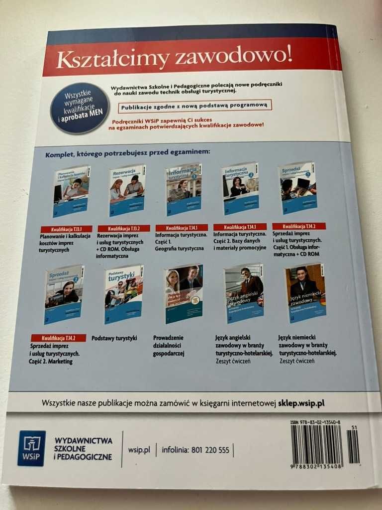 Sprzedaż imprez i usług turystycznych. Obsługa informatyczna CD WSIP