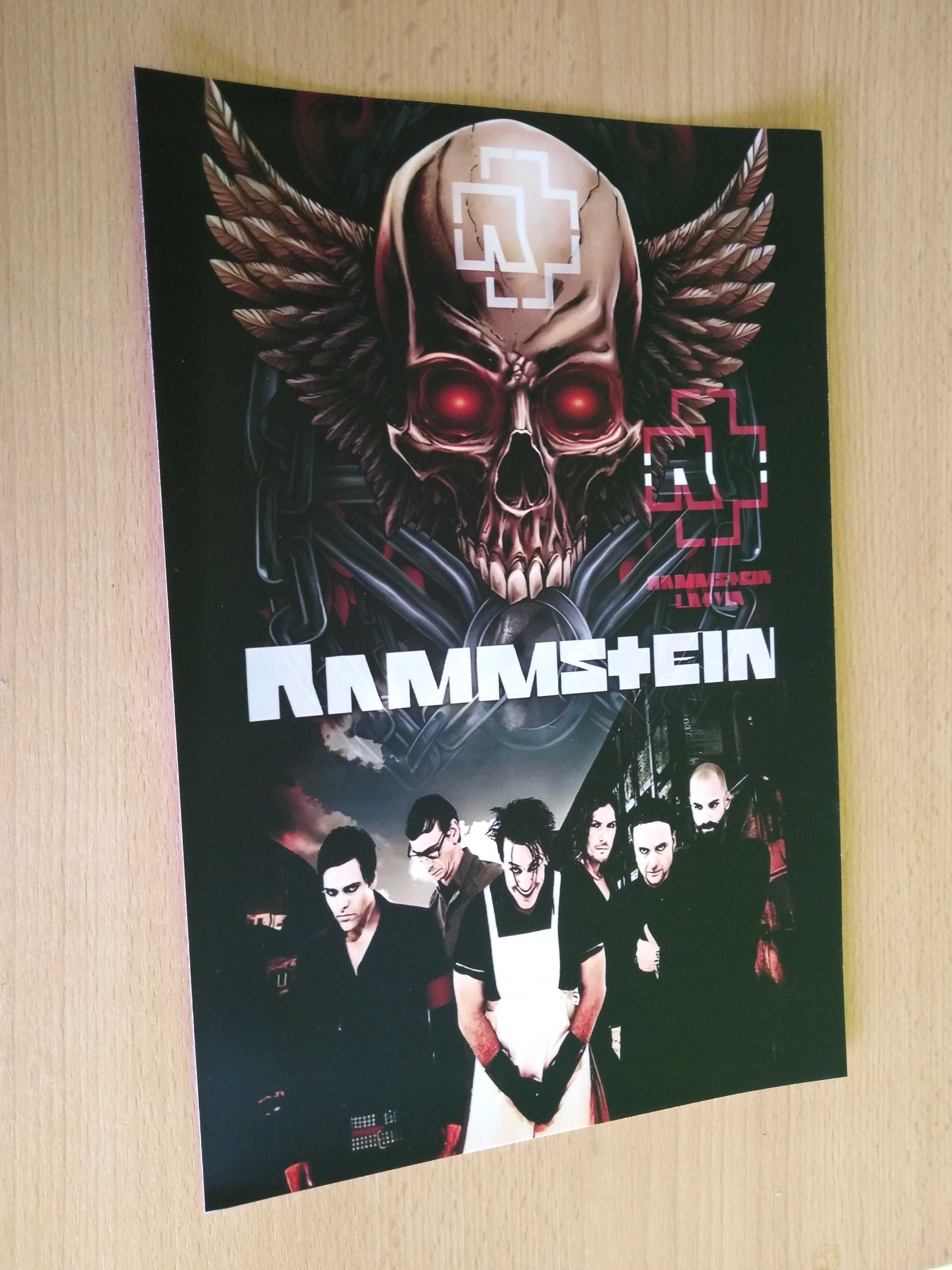 plakat zespołu muzycznego Rammstein